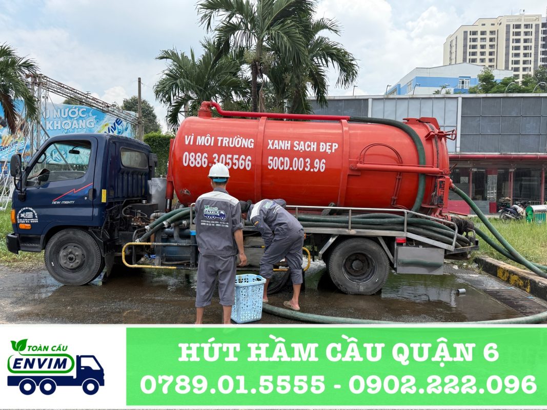 hút hầm cầu quận 6 giá rẻ